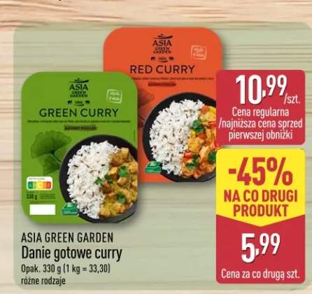 Danie gotowe Green Curry ASIA GREEN GARDEN