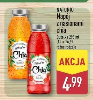 Napój z nasionami chia Naturio pomarańcza