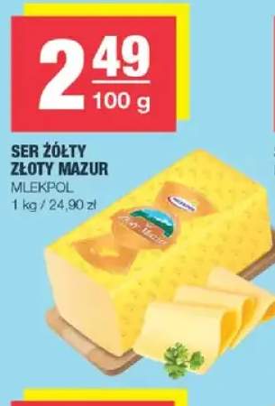 Ser żółty Złoty Mazur Mlekpol