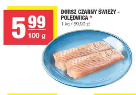 Dorsz czarny świeży - polędwica