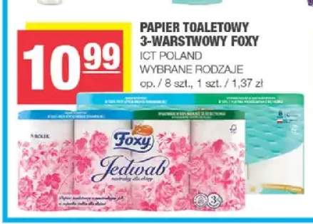 Papier toaletowy 3-warstwowy Foxy Jedwab