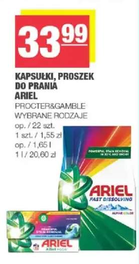 Kapsułki, proszek do prania Ariel