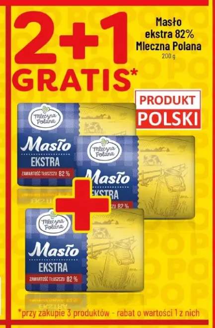 Masło ekstra 82% Mleczna Polana