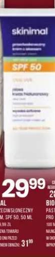 Krem przeciwsłoneczny z aloesem SPF 50 Skinimal