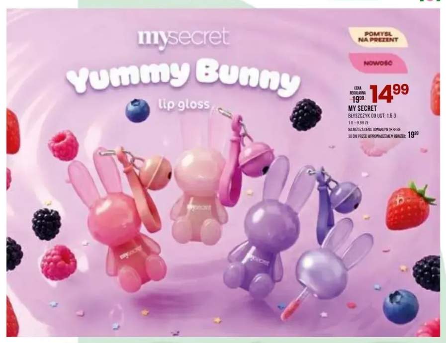 Błyszczyk do ust My Secret Yummy Bunny