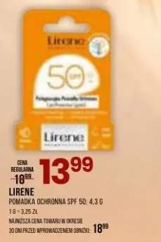 Pomadka ochronna SPF 50 Lirene