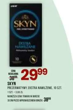 Prezerwatywy ekstra nawilżenie Skyn