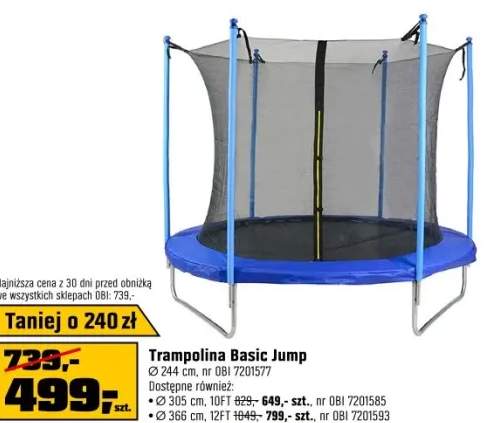 Vimar Trampolina BASIC JUMP Blue - śr. 244 cm