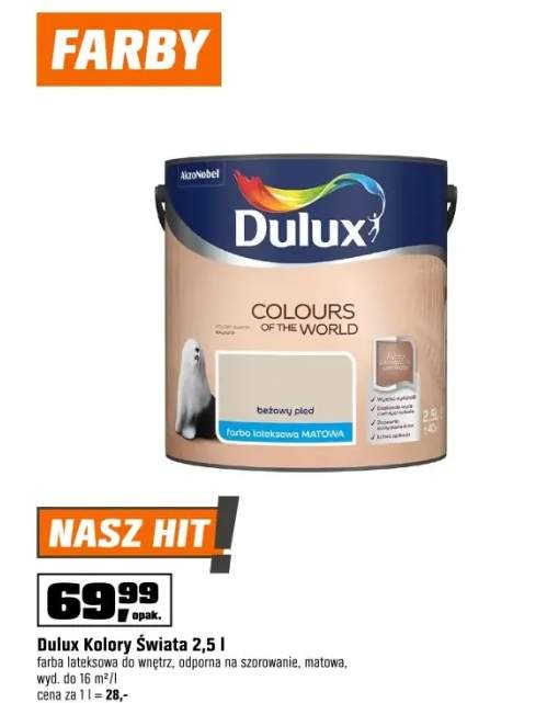 Farba Dulux Kolory Świata beżowy pled 2,5 l