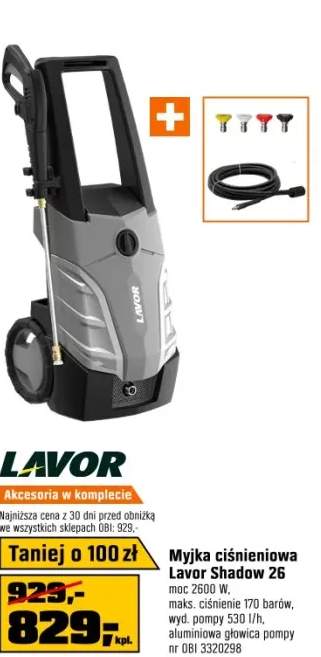 Lavor Myjka ciśnieniowa Shadow 26 170 bar 2600W