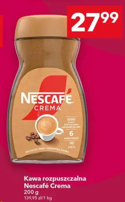 Kawa rozpuszczalna Nescafé Crema
