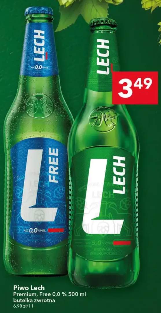 Piwo bezalkoholowe Lech Free 0,0% butelka zwrotna