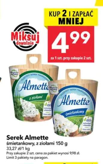 Serek Almette śmietankowy
