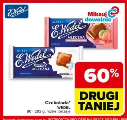 Czekolada mocno mleczna E.Wedel