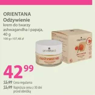 Krem do twarzy ashwagandha i papaja ORIENTANA Odżywienie