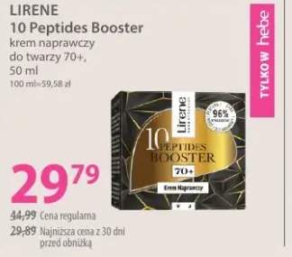 Krem naprawczy do twarzy 70+ LIRENE 10 Peptides Booster
