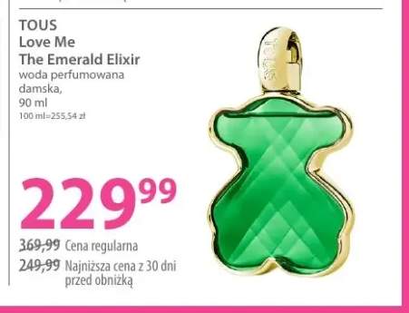 Woda perfumowana damska Tous Love Me The Emerald Elixir