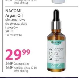 Olej arganowy do twarzy, ciała i włosów Nacomi Argan Oil