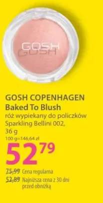 Róż wypiekany do policzków GOSH COPENHAGEN Baked To Blush Sparkling Bellini 002