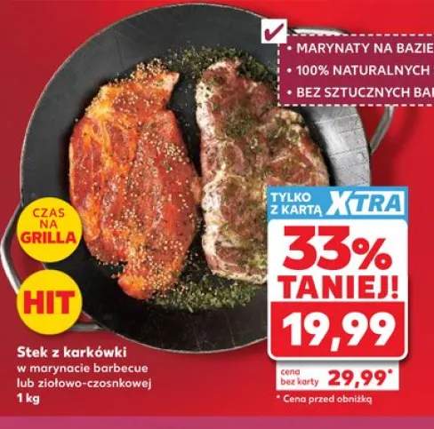 Stek z karkówki w marynacie barbecue