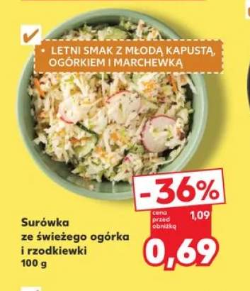 Surówka ze świeżego ogórka i rzodkiewki