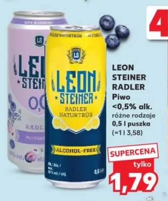 Piwo bezalkoholowe Leon Steiner Radler Blueberry