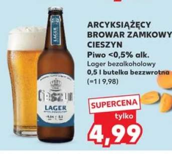 Piwo bezalkoholowe Arcyksiążęcy Browar Zamkowy Cieszyn Lager