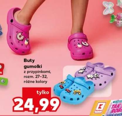 Buty gumolki z przypinkami rozm. 27-32