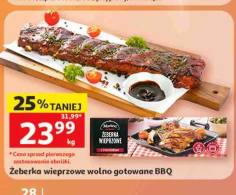 Żeberka wieprzowe wolno gotowane BBQ Morliny