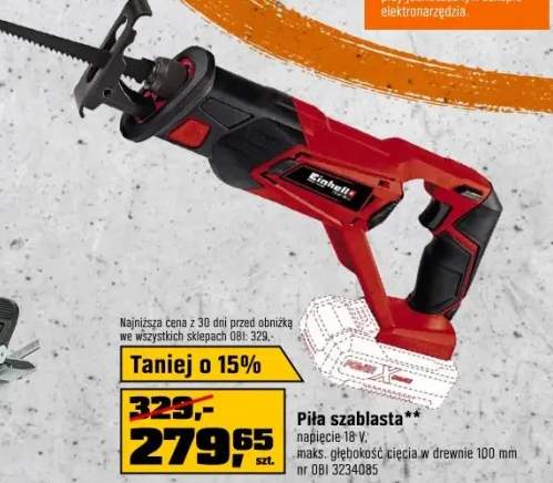 Einhell Piła szablasta TE-AP 18 Li Solo