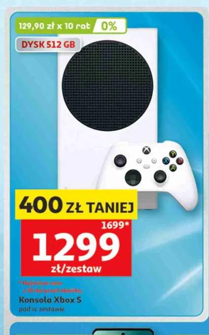Konsola Xbox S pad w zestawie dysk 512 GB