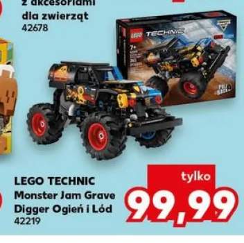 Monster Jam Grave Digger Ogień i Lód LEGO TECHNIC 42219
