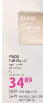 Sypki puder do twarzy PAESE Puff Cloud