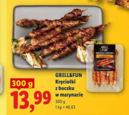 Kręciołki z boczku w marynacie GRILL&FUN