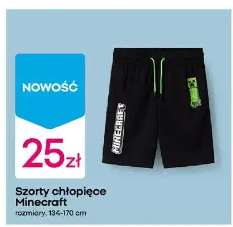 Szorty chłopięce Minecraft