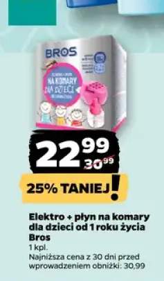 Elektro + płyn na komary dla dzieci od 1 roku życia Bros