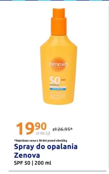 Spray do opalania Zenova SPF 50