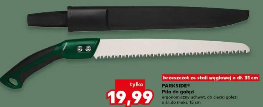 Piła do gałęzi PARKSIDE brzeszczot ze stali węglowej o dł. 31cm