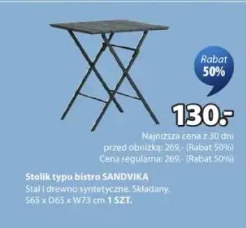 Stolik typu bistro SANDVIKA S65 x D65 x W73cm