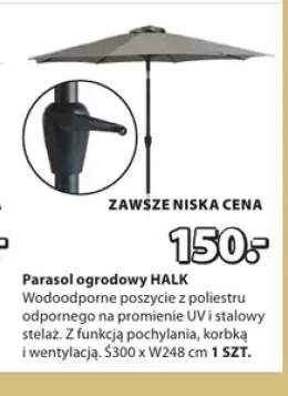 Parasol ogrodowy HALK Ś300xW248cm
