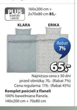 Komplet pościeli z flaneli