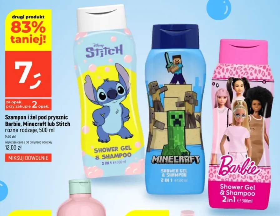 Szampon i żel pod prysznic