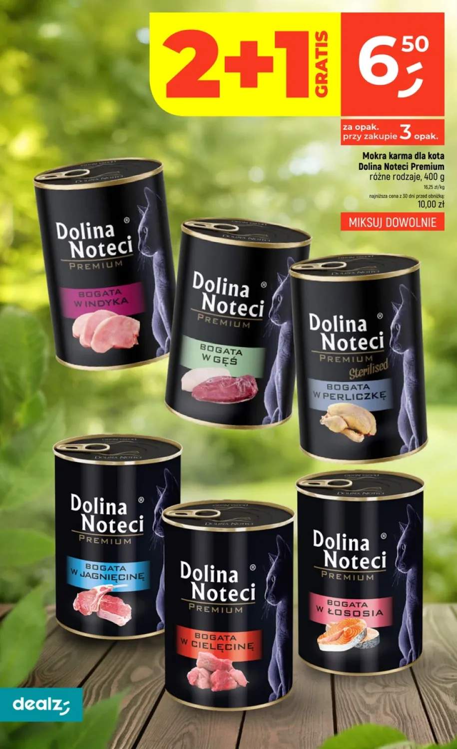 Mokra karma dla kota Dolina Noteci Premium bogata w indyka