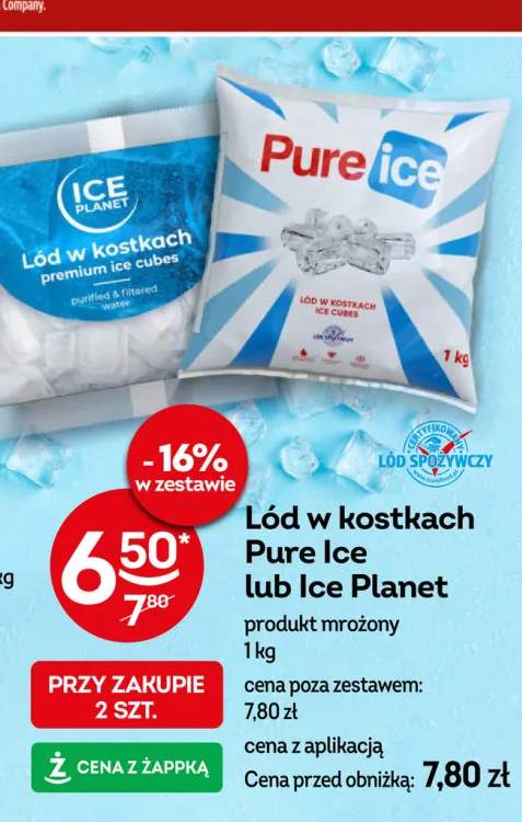Lód w kostkach