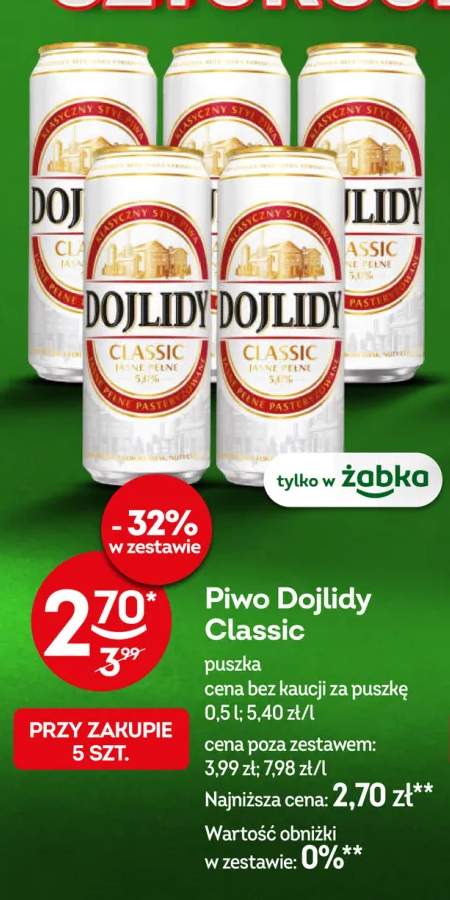 Piwo Dojlidy Classic