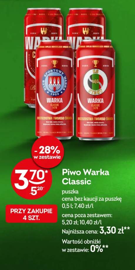Piwo Warka Classic
