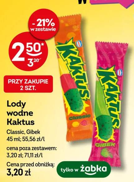 Lody wodne Kaktus Classic
