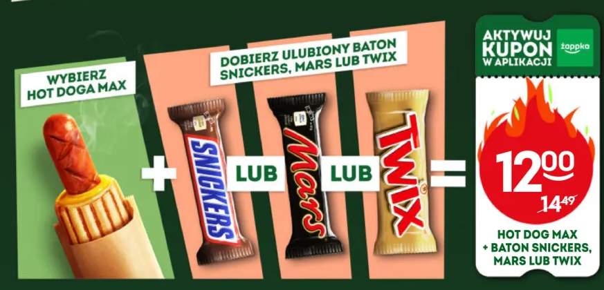 Zestaw Hot Dog Max + Baton Mars