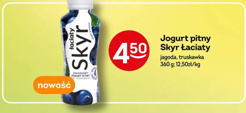 Jogurt pitny Skyr Łaciaty jagoda