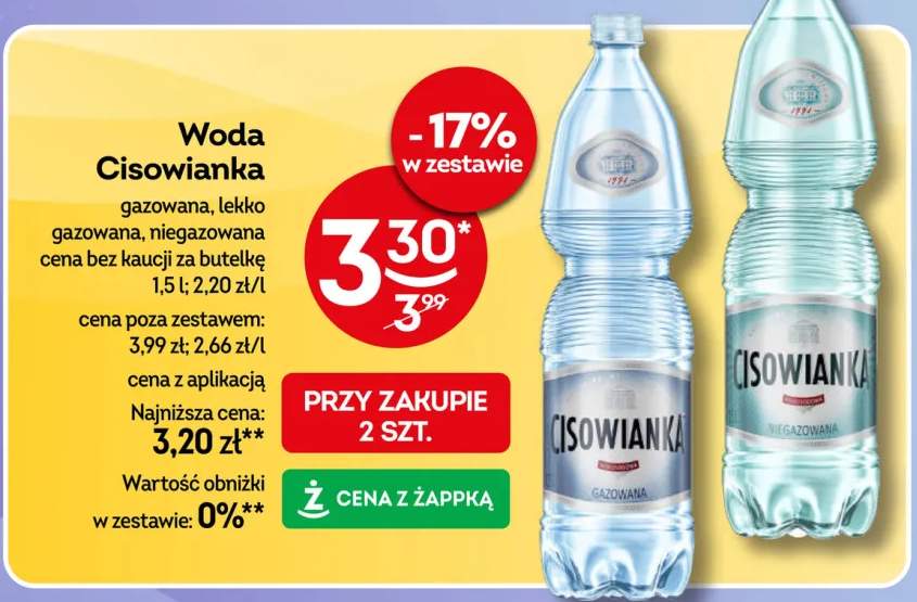Woda Cisowianka gazowana